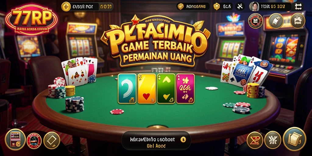 Tampilan permainan Kasino yang menarik dan mengasyikkan dalam 77RP.