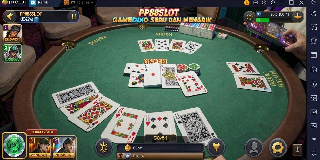 Screenshot gameplay PP88SLOT dengan tampilan penuh aksi Domino.